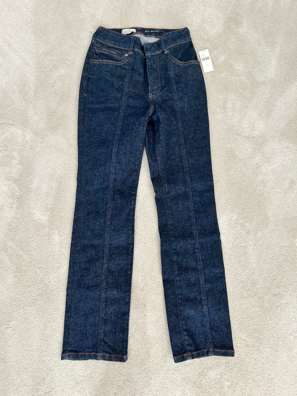 NWT Pilcro Skinny Jeans in Dark Blue Denim 25R